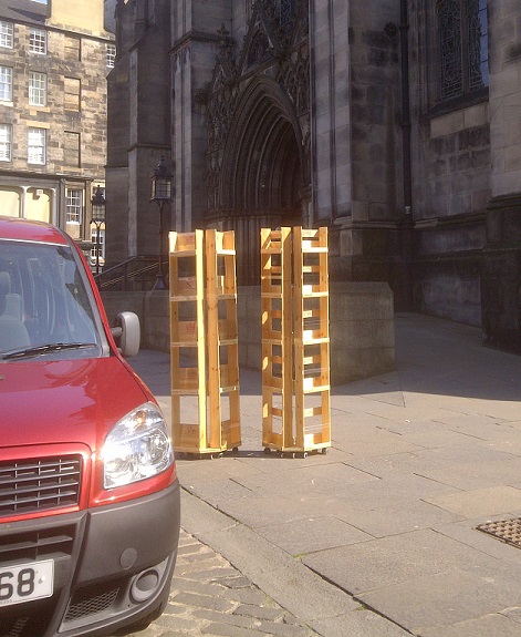 Delivering to St. Giles in Edinburgh