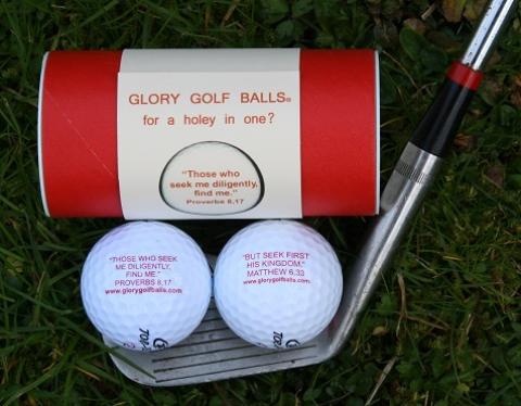 Glory Golf Balls with golf club and tube