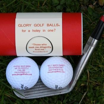 Glory Golf Balls with golf club and tube
