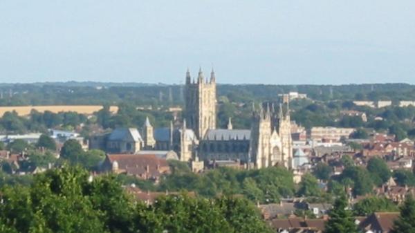Looking out over Canterbury