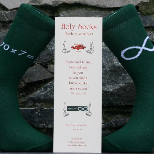 Forgiveness sock with leaflet