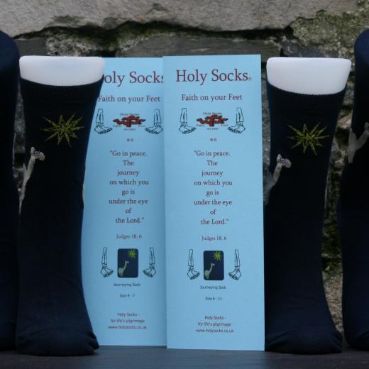 Journey sock, both sizes with leaflets