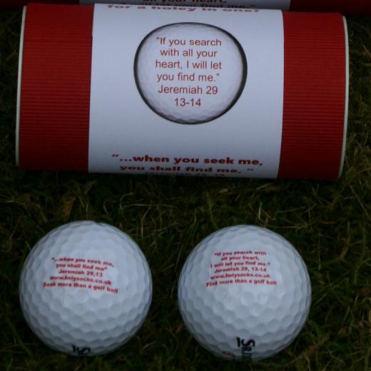 Two Glory Golf Balls with presentation tube