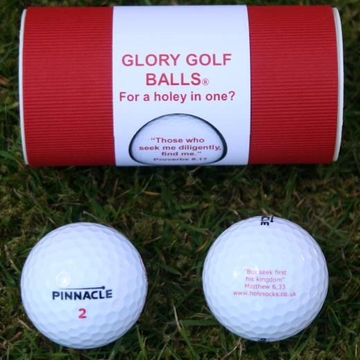 Glory Golf Balls Proverbs Matthew with tube