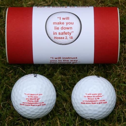 Glory Golf Balls set of two. Psalm and Hosea