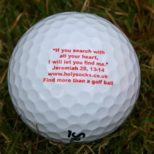 Glory Golf Ball "if you search with all your heart..."