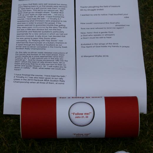 Glory Golf Balls three ball set with tube and leaflets