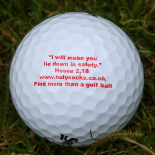 Glory Golf Balls, single. "I will make you lie down in safety."