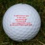 Glory Golf Ball, single. "I will instruct you...."