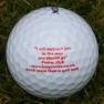 Glory Golf Balls Set of three. John Hosea Psalms