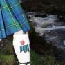Holy Socks for Kilts with waterfall background